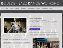 Tablet Screenshot of boulderjazzdanceworkshop.com